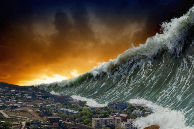 Lielākais cunami cilvēces... Autors: Testu vecis Postošas dabas katastrofas, kas tiek prognozētas tuvā nākotnē
