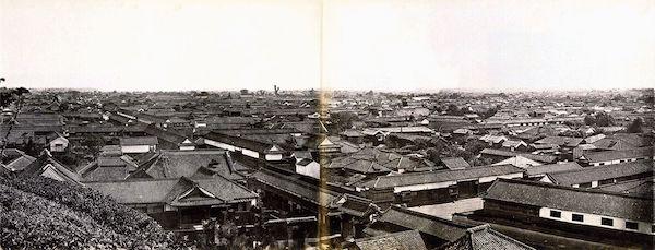 Tokija 1866 g Bilde uzņemta no... Autors: Lestets Mūsdienu lielāko pilsētu pirmās fotogrāfijas