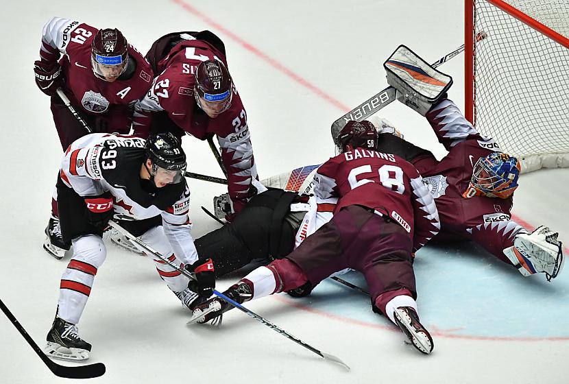 Scaronis mačs atsauc atmiņās... Autors: Latvian Revenger Latvijas hokeja izlase 1. reizi kopš 1997. gada iegūst punktu pret Kanādu(1:2PL)