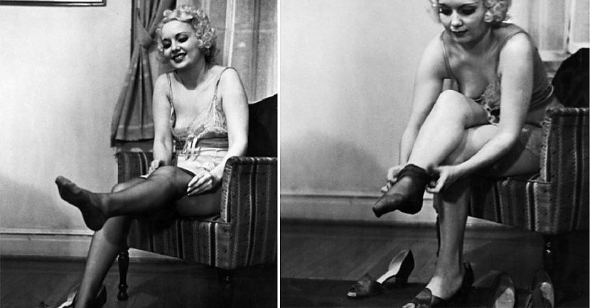 nbspPats galvenais  zeķubikses... Autors: matilde Pamācība no 1937. gada, kā sieviete ir jāizģērbjas sava mīļotā vīrieša priekšā