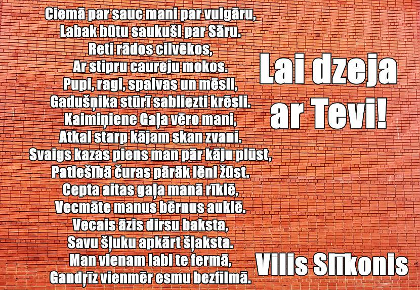  Autors: Vilis Slīkonis Laukos dzīve skarba, Vilis ķeras pie darba