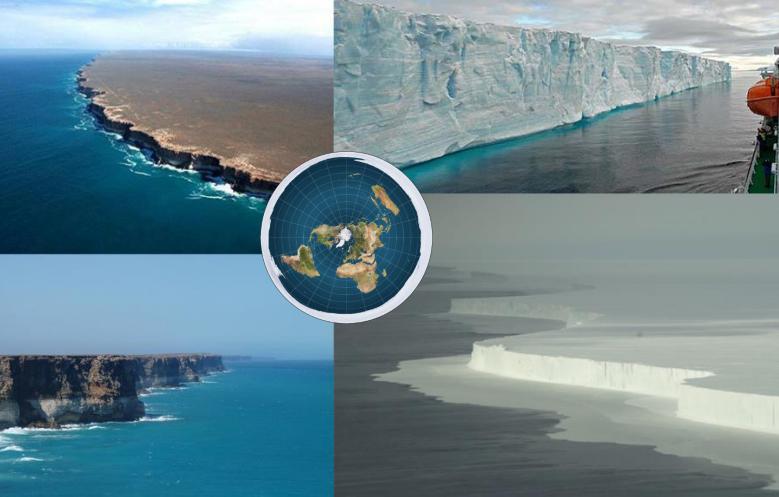 Antarktīda un Arktika... Autors: Fosilija Plakanās Zemes Teorija