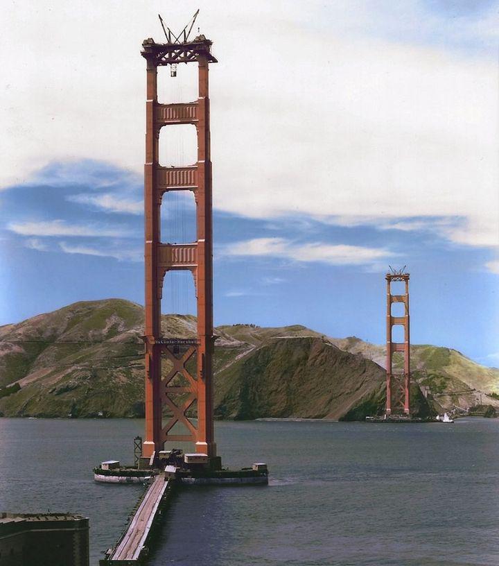 Zelta vārtu Golden Gate tilta... Autors: Geimeris Vēsturiski attēli, kurus iepriekš nebūsi redzējis!