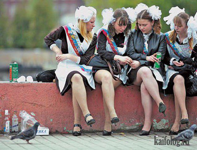 Meitenes sabīdās lai balodim... Autors: Latvian Revenger Pēdējais zvans Krievijā!