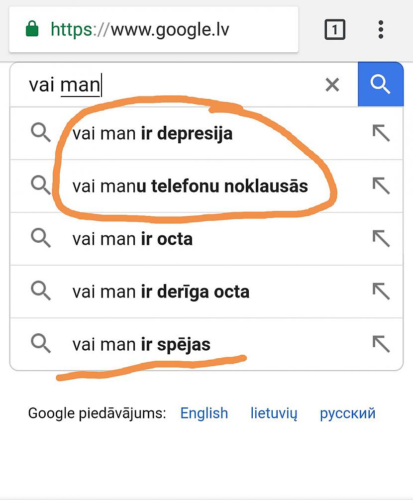 Sākumā Tu nesaproti vai Tev ir... Autors: ORGAZMO Ko latvieši visbiežāk meklē Googlē?