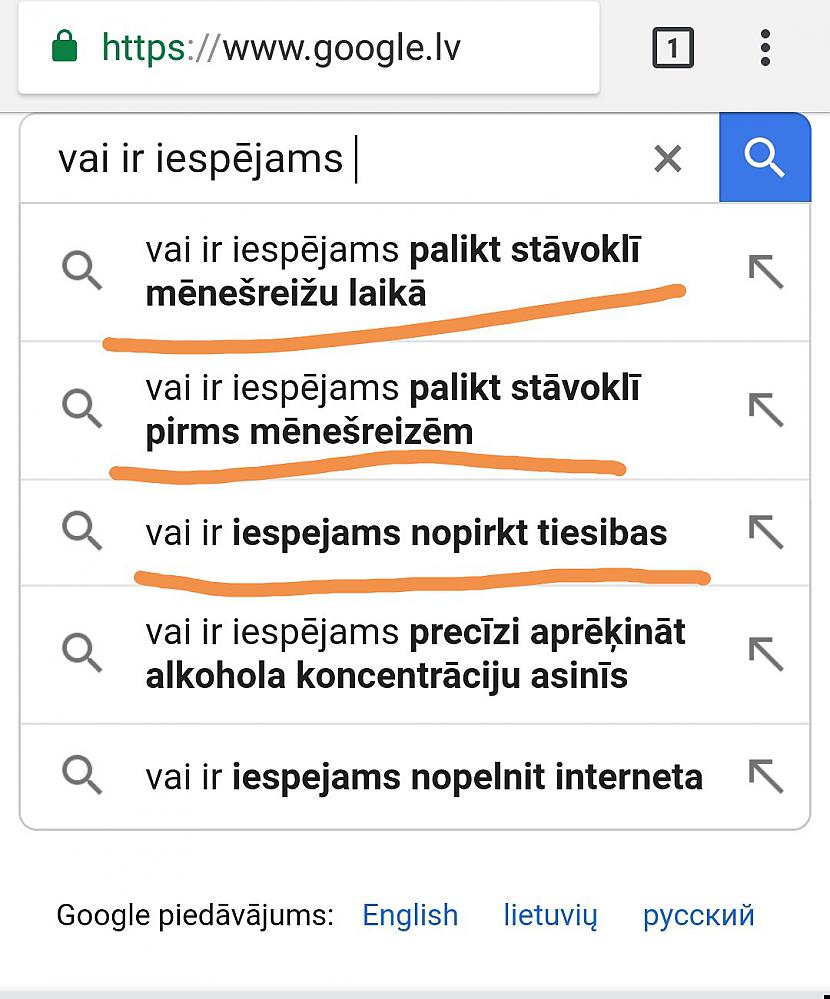 Nu kad esam uzzinājuši kad tad... Autors: ORGAZMO Ko latvieši visbiežāk meklē Googlē?