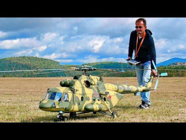  Autors: Fosilija Stunning, gigantic xxxl Mil Mi-8AMT rc turbine scale model - russian helicopter.