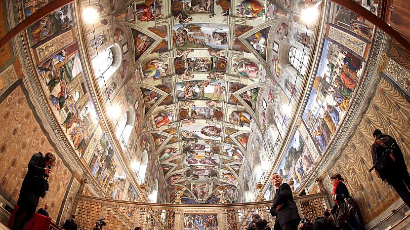 Siksta kapelas griesti ir... Autors: Artemiis Mikelandželo un Siksta kapela Vatikānā | Iespējams, nedzirdēti fakti