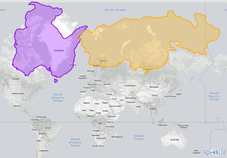 Austrālija un Ķīnanbspja... Autors: Flix Maldinošā ģeogrāfiskā karte.