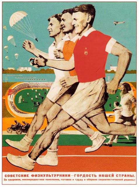 Padomju sportisti  mūsu valsts... Autors: Lestets PSRS sporta propagandas plakāti