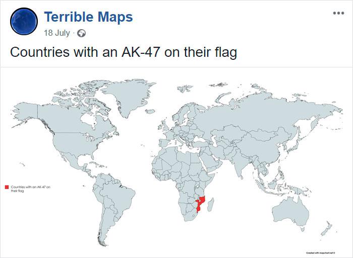 Valstis ar AK47 automātu... Autors: Latvian Revenger Iespējams, dīvainākās un bezjēdzīgākās kartes, kuras būsi jebkad redzējis