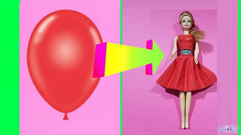 making barbie clothes out of balloons