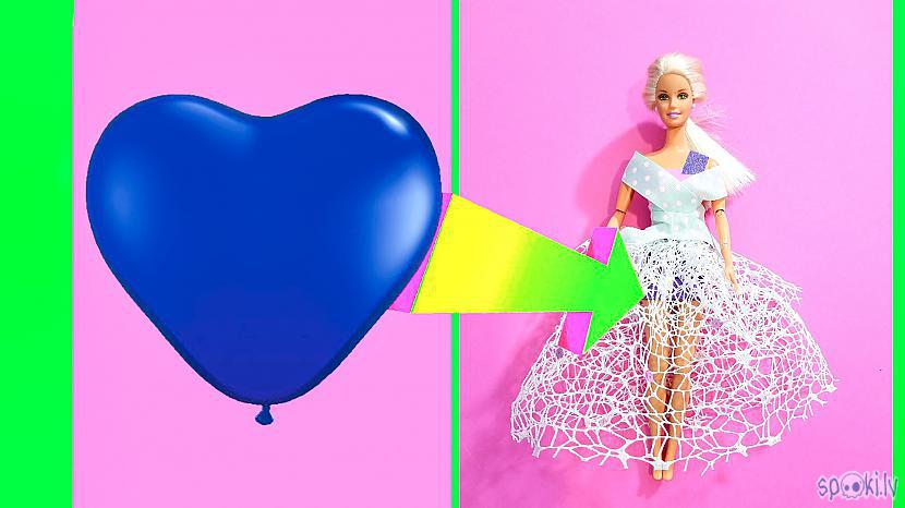 barbie dress making with balloon