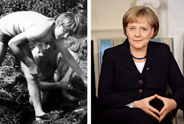 Angela Merkele Autors: ĶerCiet Ek, skaistā jaunība! 20 slavenu politiķu portreti jaunībā un brieduma gados