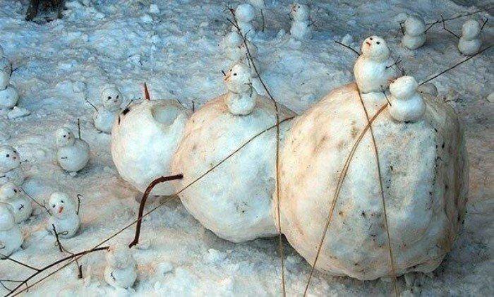  Autors: Fosilija Mums forša ziema, te neliela sniegaveču, veceņu parāde