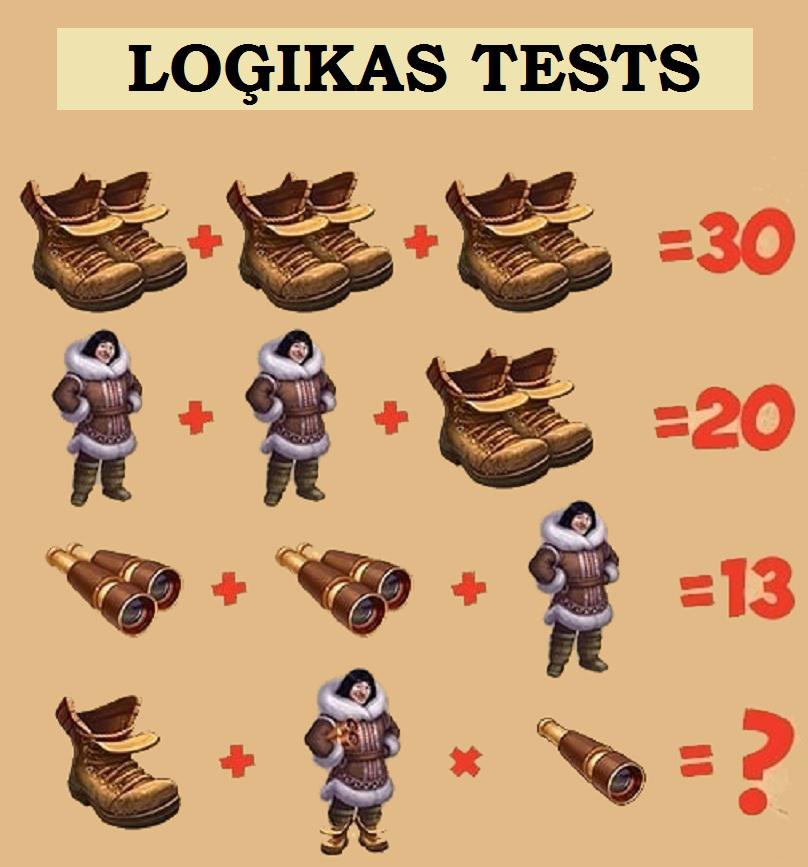 Loģikas tests  pārbaudi savas... Autors: pyrathe Atrisini šo uzdevumu: vai Tu vari atrast pareizo atbildi?