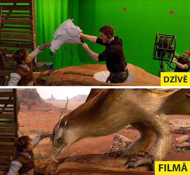 Fantastic Beasts and Where... Autors: matilde Slavenu filmu aizkadru foto «pirms» un «pēc» apstrādes ar specefektiem