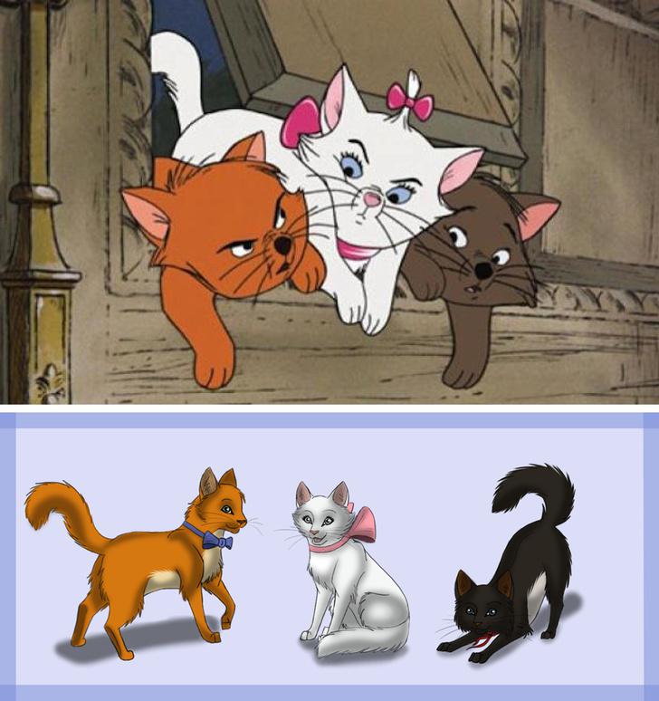 Kaķi no... Autors: matilde Lūk, kā izskatītos 11 multfilmu varoņi no mūsu bērnības, ja viņi pieaugtu