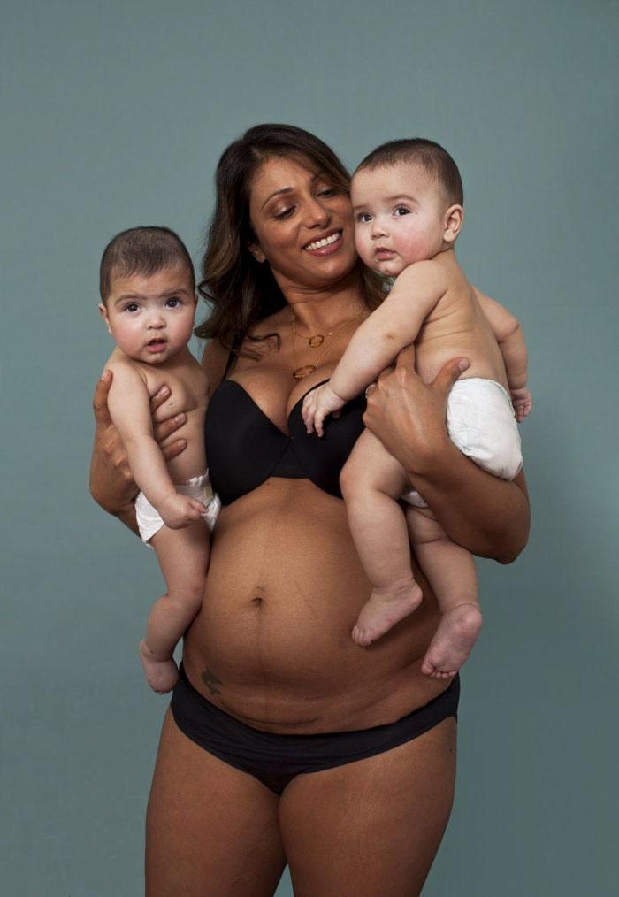 Fotogrāfijā redzama Tīna 27... Autors: matilde Jaunā «Mothercare» veikala reklāmas kampaņa izceļ sieviešu pēcdzemdību augumus