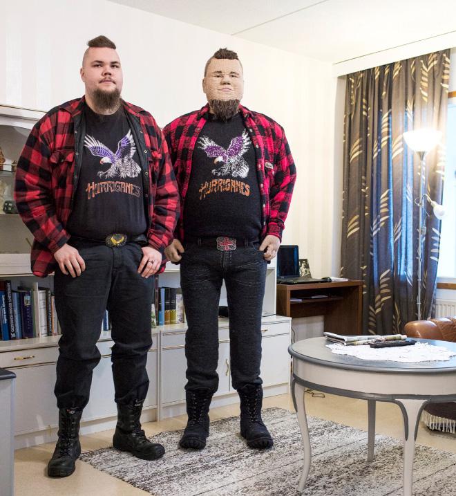  Autors: matilde Māksliniece no Somijas tamborē cilvēku dubultniekus