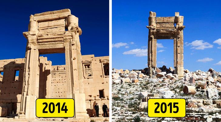 nbspBela templis Palmīrā... Autors: matilde 7 populāri tūristu apskates objekti, kuri mūsdienās vairs nav tik skaisti