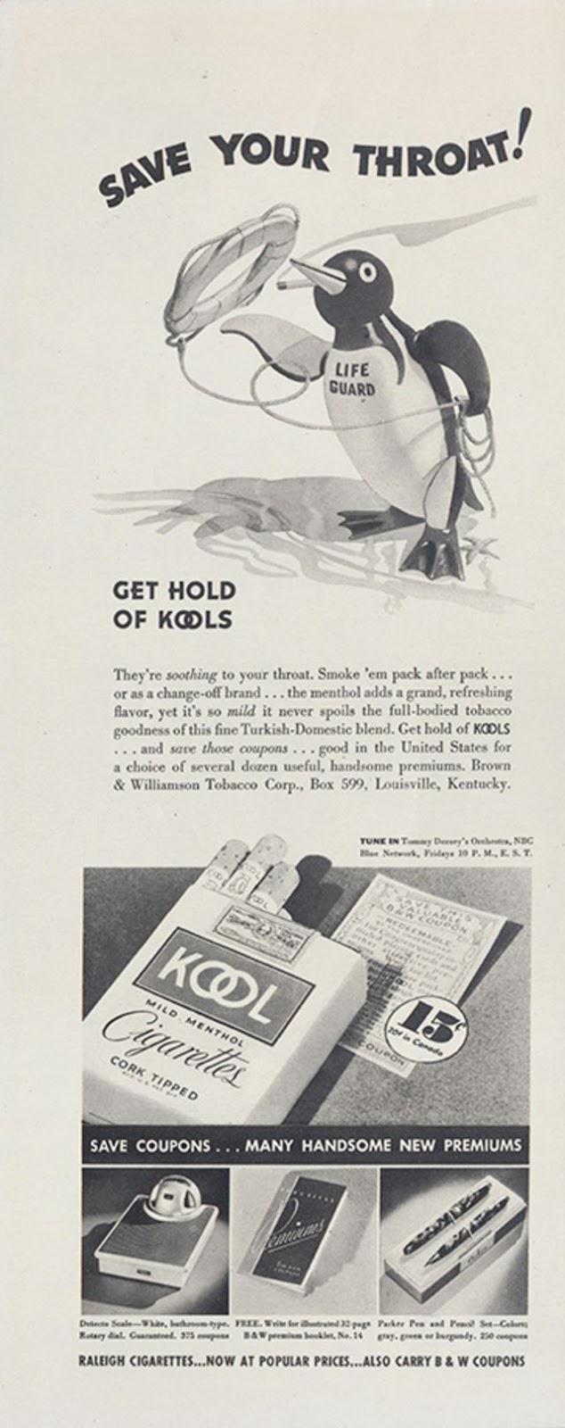 Reklāma kas apgalvo ka quottās... Autors: Lestets Pārdodot cigaretes ar medicīnas palīdzību: reklāmas plakāti no 1930-tajiem