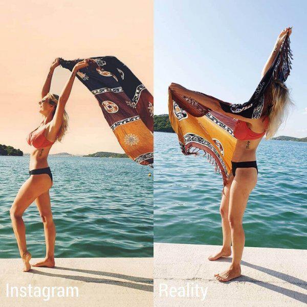  Autors: Fosilija Divu paralēlu realitāšu kontrastu Instagram parāda meitene no Šveices