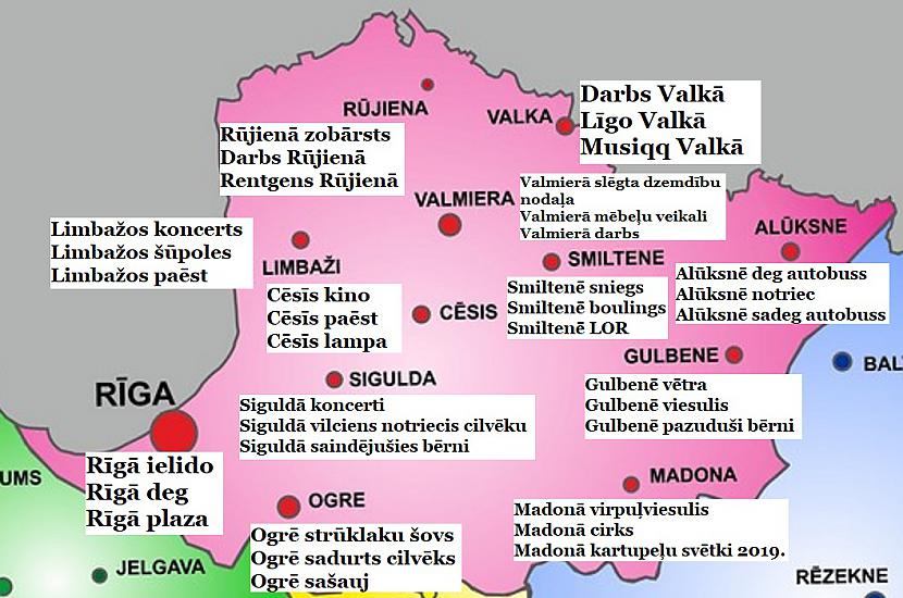 Vidzeme Autors: The Diāna Latvijas lielākās pilsētas un trīs pirmie rezultāti, ko par tām piedāvā «Google»
