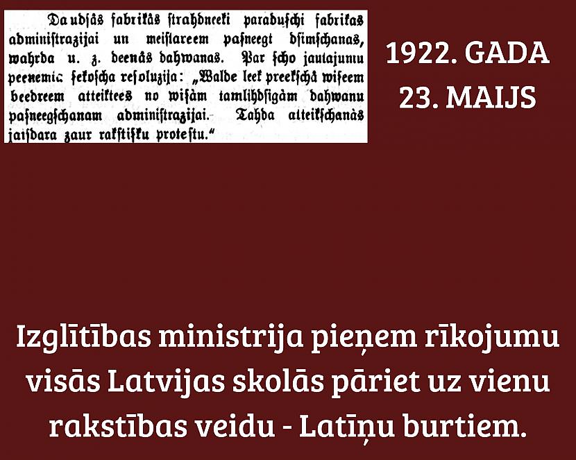 Pirms scaronī rīkojuma... Autors: Krā 100 vēsturiski notikumi Latvijas simtgadē