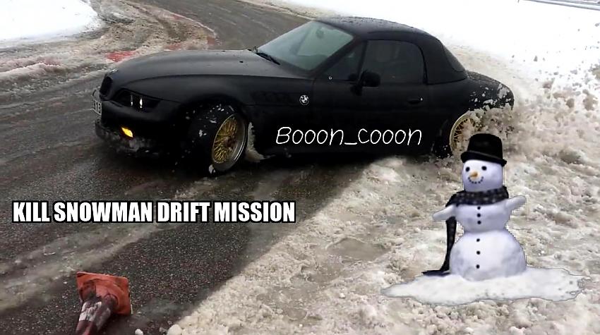 Hit SnowMan Drift Mission | 333 Trase + KONKURSS | BMW Z3 @Booon_Cooon | VLOG�