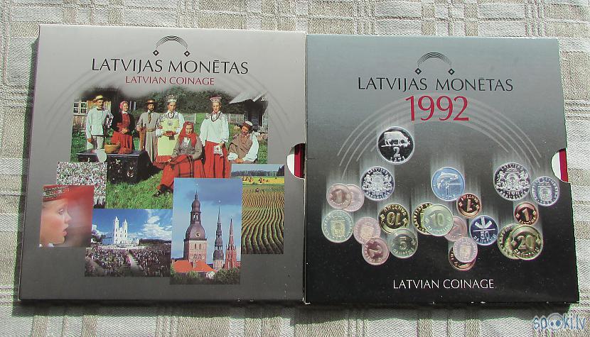 1992 gada monētu komplekts... Autors: pyrathe Mana kolekcija: Latvijas Bankas monētu komplekti