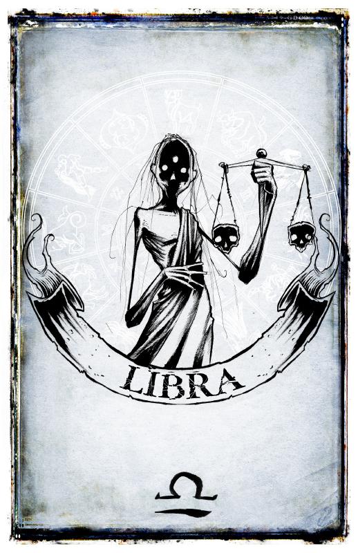 Svari vienmēr izsvērs... Autors: Lestets Mākslinieks parāda horoskopa zīmju tumšāko pusi biedējošās ilustrācijās