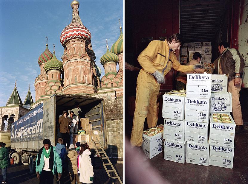 Scaroneit humanitārās kravas... Autors: Lestets PSRS pēdējo dienu fotogrāfijas