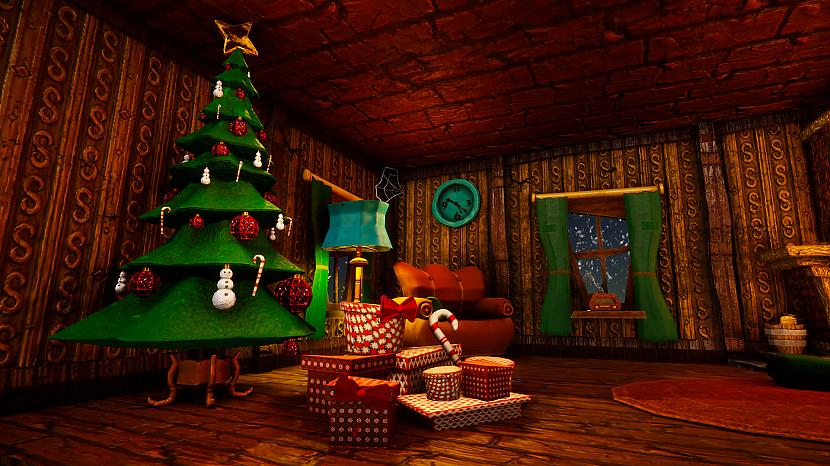 Christmas scene Autors: Digitalartistzj Unity 3D scēnā ar Ziemassvētku noskaņu