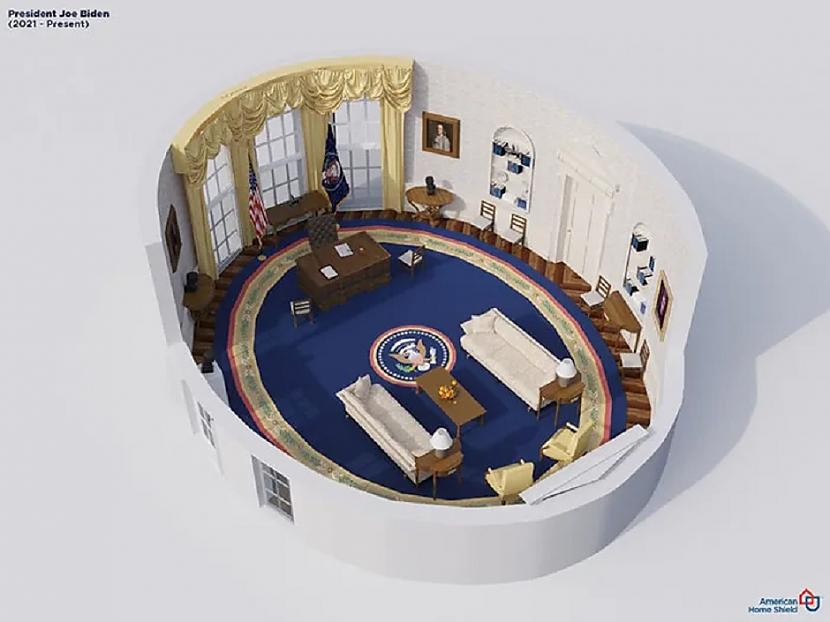Džo Baidens 2021 Autors: Lestets Ovālā kabineta izskata izmaiņas 20 ASV prezidentu valdīšanas laikā