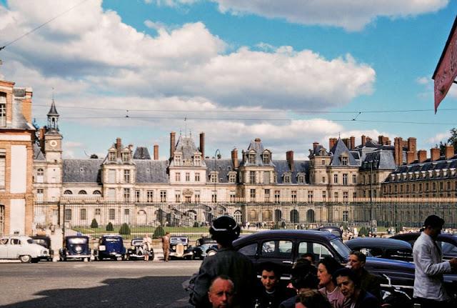 Fontenblo pils 1953 g Autors: Lestets Francija krāsainās 1950-to gadu fotogrāfijās