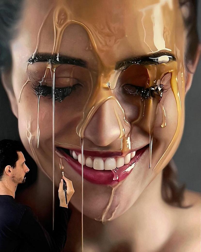  Autors: Zibenzellis69 Brazīlijas mākslinieks zīmē reālistiskus portretus, kas izskatās kā fotogrāfijas