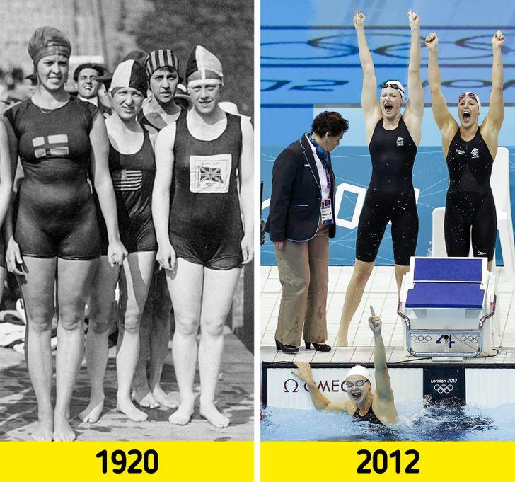 Peldēscaronana Autors: Lestets Kā ir mainījies sports pēdējo 100 gadu laikā?