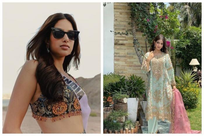 Stāstot par sevi meitene... Autors: Zibenzellis69 Skaistule no Indijas uzvarēja konkursā Miss Universe 2021