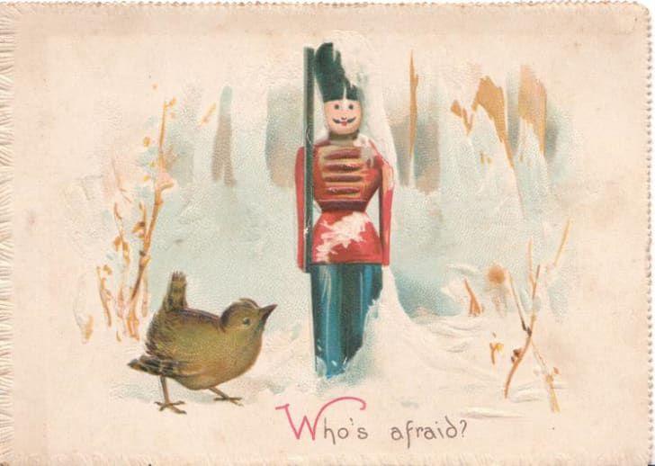  Autors: matilde Dīvainais un briesmīgas Ziemassvētku apsveikuma kartītes no 19. gadsimta