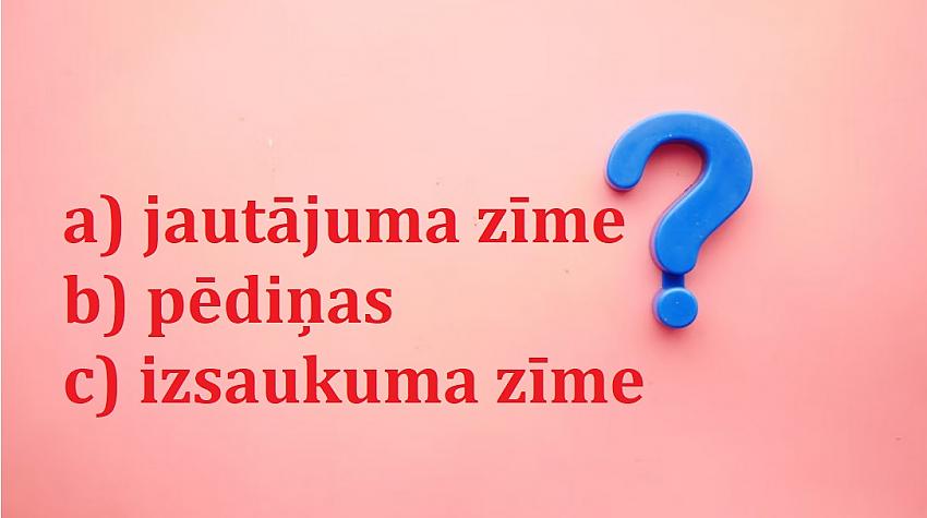 Tests: Vai pārzini pieturzīmes?