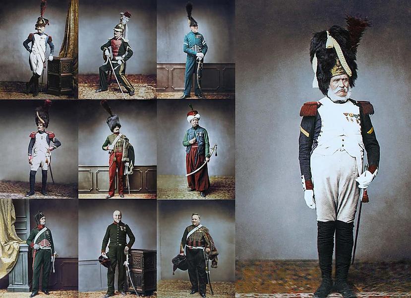 Napoleona armijas veterāni... Autors: Lestets 26 iekrāsotas vēsturiskas fotogrāfijas, ko neieraudzīsi mācību grāmatās