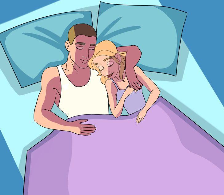 Zvaigžņu vērotāju pozaAbi... Autors: Lestets Ko tavi gulēšanas paradumi atklāj par tavām attiecībām?