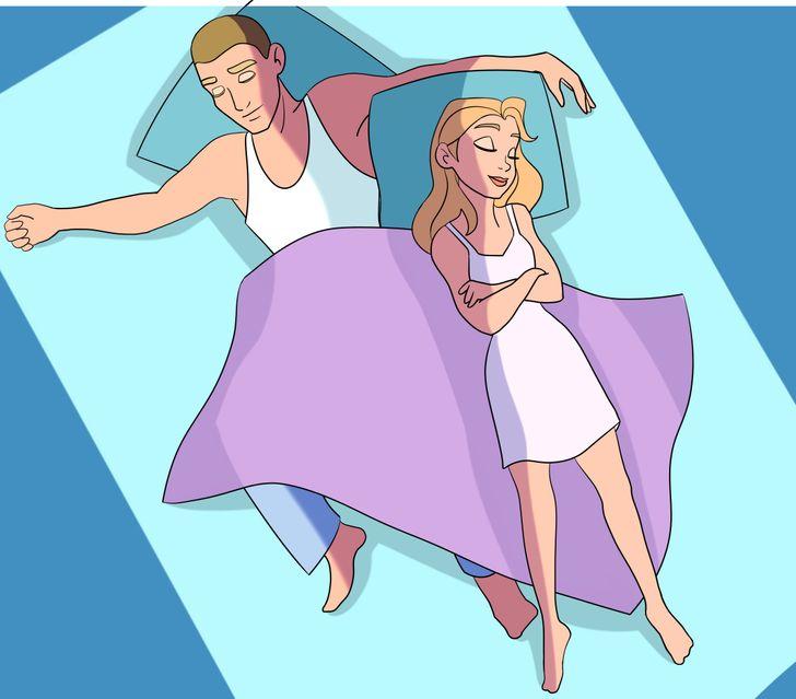 Gultas karaļa pozaPartneri... Autors: Lestets Ko tavi gulēšanas paradumi atklāj par tavām attiecībām?