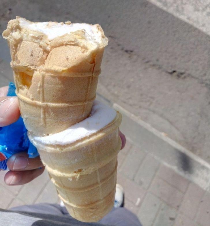 Dubultais saldējums viena... Autors: Lestets 18 reizes, kad cilvēkiem uzsmaidīja veiksme