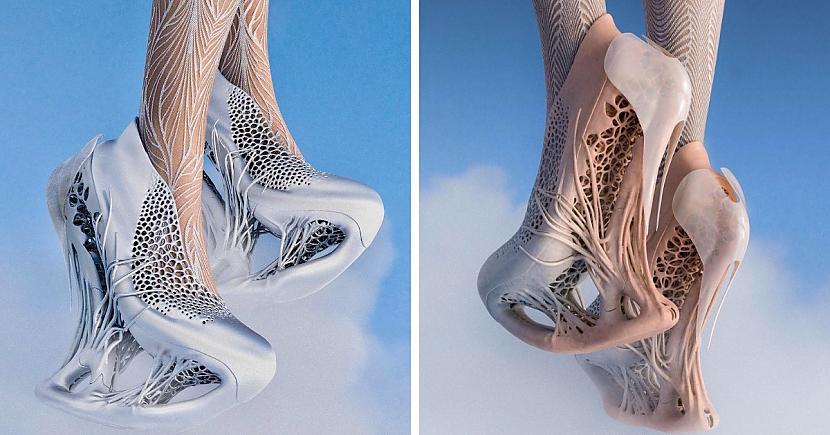 Citplanētiescaronu kurpes uz... Autors: Zibenzellis69 Dīvaini dizaineru apavi, kurus valkāt iespējams nebūtu viegli (15 fotoattēli)
