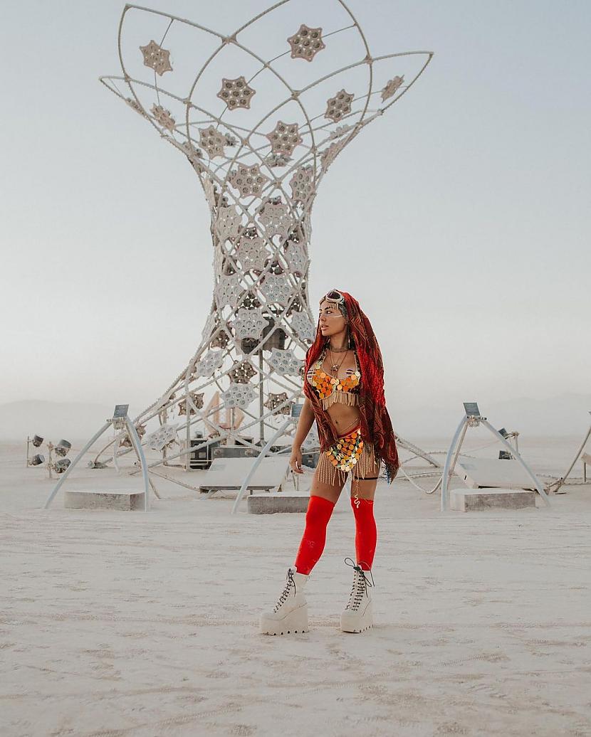 Tuksnescarona roze Autors: Zibenzellis69 Burning Man: Īpaši satriecoši tērpi, kas iespējams tevi varētu nedaudz pārsteigt