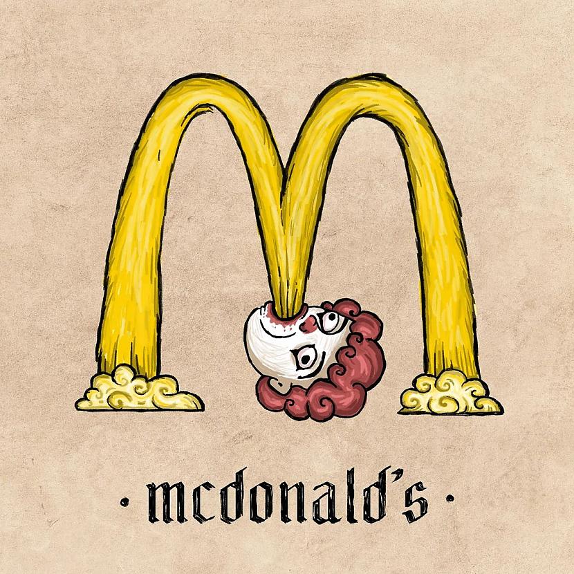 McDonalds Autors: Zibenzellis69 Kā izskatītos slaveni uzņēmumu logotipi, ja tos gleznotu viduslaiku mākslinieki