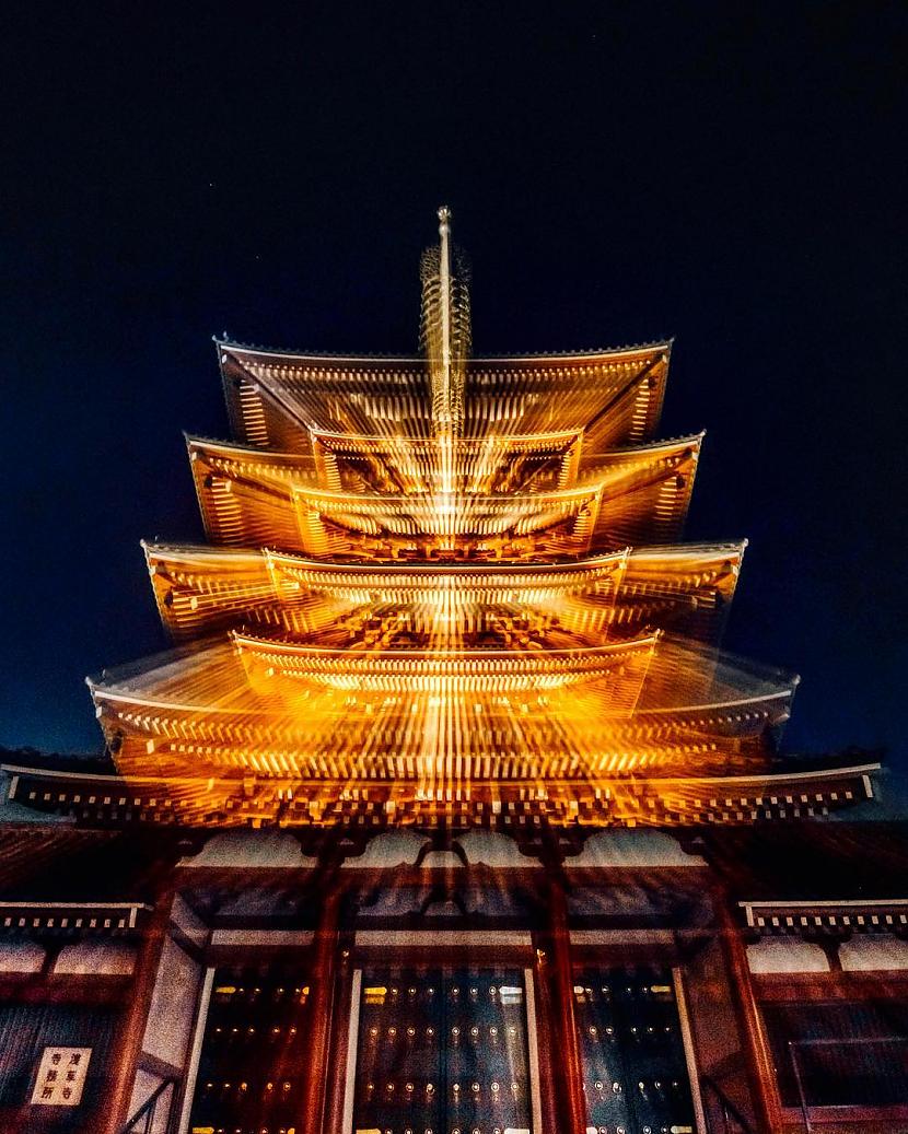 Sensoji tempļa pagoda Tokija... Autors: Zibenzellis69 Pārsteidzošā Austrumu tempļu arhitektūra, kas priecē ar savu oriģinalitāti