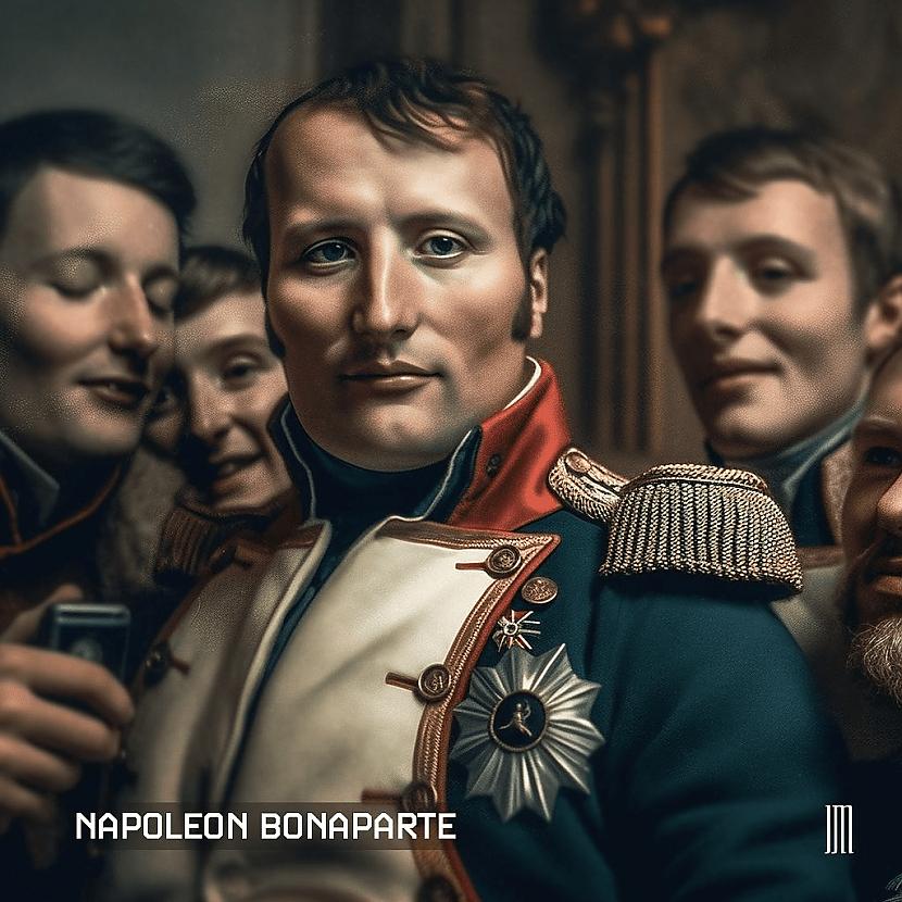 Napoleons nevarēja nenotver... Autors: Zibenzellis69 Vēsturiskas personas:15 selfiji no seniem laikiem, kad tie vēl nebija izdomāti